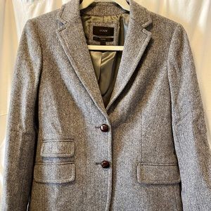J.CREW Women's Hacking 100% Wool Blazer Jacket